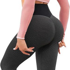 AIMILIA Butt Lifting Anti Cellulite Leggings for Women High Waisted Yoga Pants W